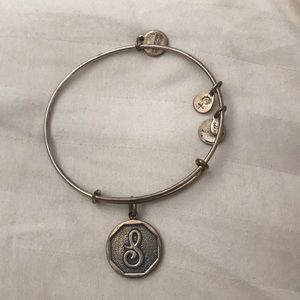 “S” lettered Alex and ani bracelet